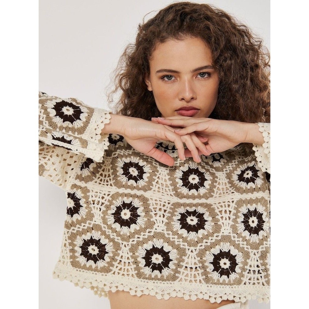Rebellion Again Crochet Sweater - Picture 3 of 10